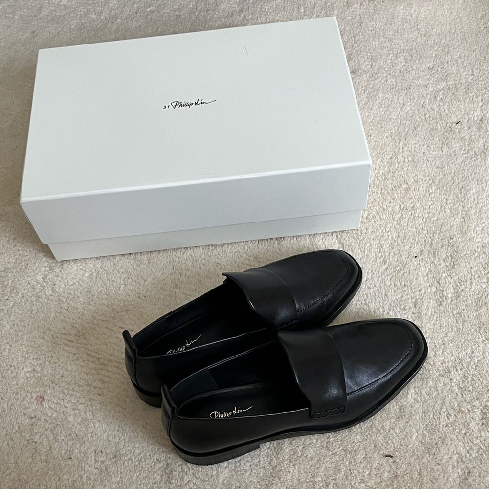 3.1 PHILLIP LIM - Black Alexa Loafers (36.5)